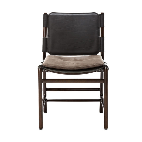 Levante Dark Leather Chair by Exteta