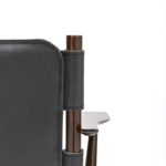 Levante Dark Leather Chair by Exteta