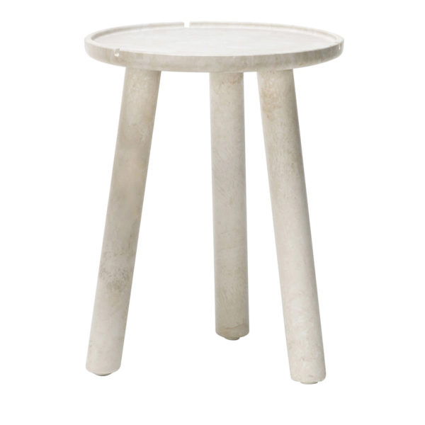 Stone Round Side Table 42 by Exteta