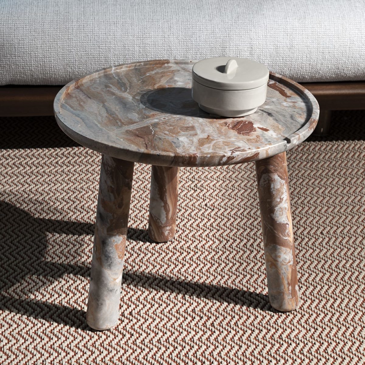 Stone Round Coffee Table 50 by Exteta