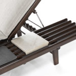 Elba Dark Brown & White Sunbed by Exteta