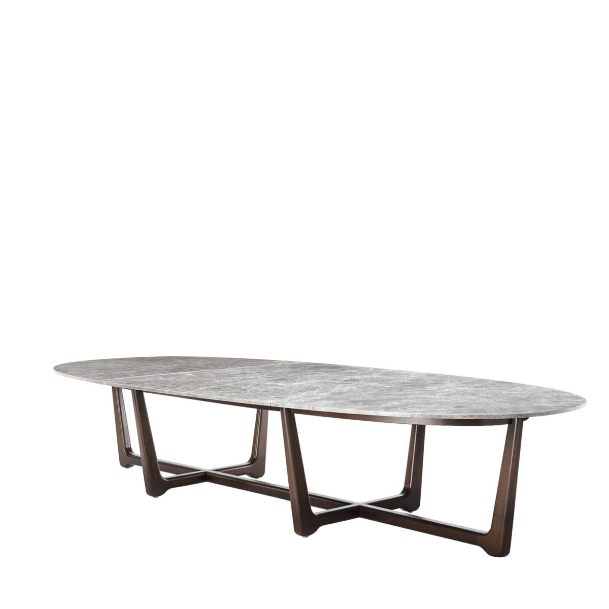 Sunset Oval Barrique + Sahara Grey Dining Table by  Exteta