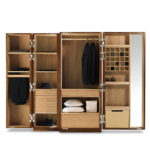 Nuit 2 -Door Walnut Closet by Riva 1920