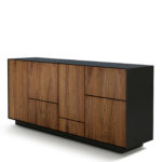 Rialto Modulo 4.03 Walnut Sideboard by Riva 1920