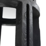 Torre Lignea 6-Shelf Volcano-Black Bookcase by Riva 1920