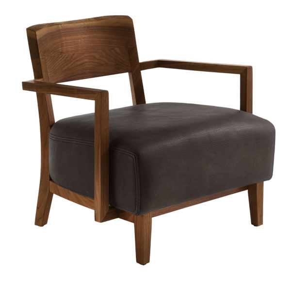 Wilma B Black Armchair by Riva 1920