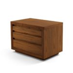 Kyoto 5 Walnut Nightstand by C.R. & S. Riva 1920