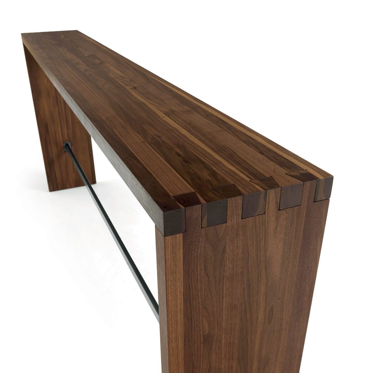 Frame Bar Walnut Console by C.R. & S. Riva 1920