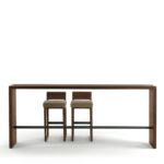 Frame Bar Walnut Console by C.R. & S. Riva 1920