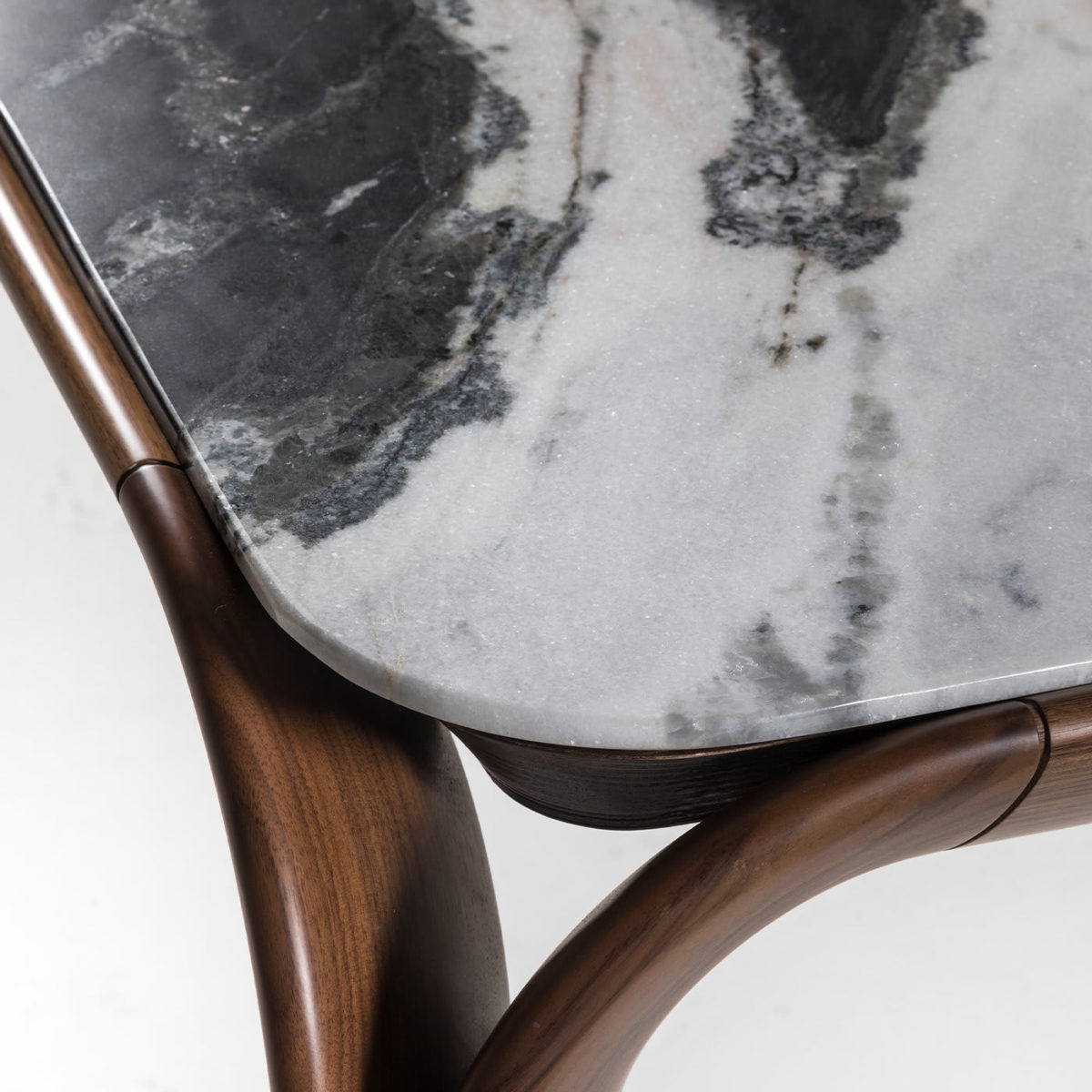 Kong Dalmata Marble Rectangular Table by Annibale Colombo