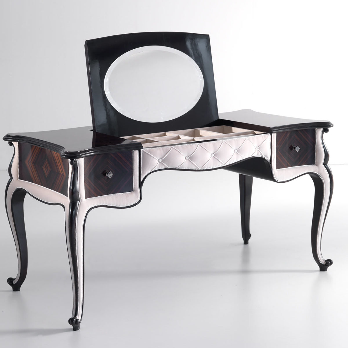 Ebony and Cherry Vanity Table by Annibale Colombo