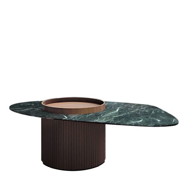 Opale St. Denis Shiny Earthenware Coffee Table by Bamax