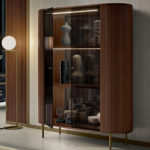 Opale 2-Door Channeled Cabinet by Bamax