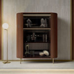 Opale 2-Door Channeled Cabinet by Bamax