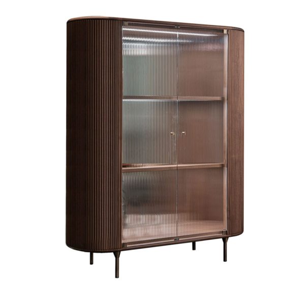 Opale 2-Door Channeled Cabinet by Bamax