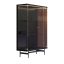 Opale 2-Door Channeled Glass Cabinet by Bamax