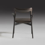 Achille Dark Leather Chair by Annibale Colombo