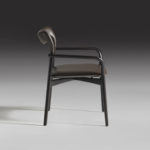 Achille Dark Leather Chair by Annibale Colombo