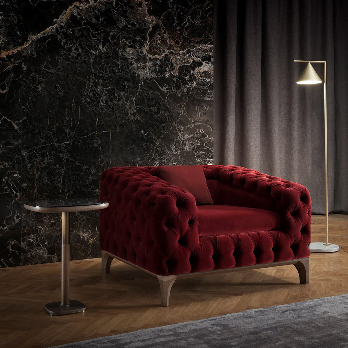 Slash Red Armchair by Bamax