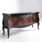 Ebony and Velvet Sideboard by Annibale Colombo