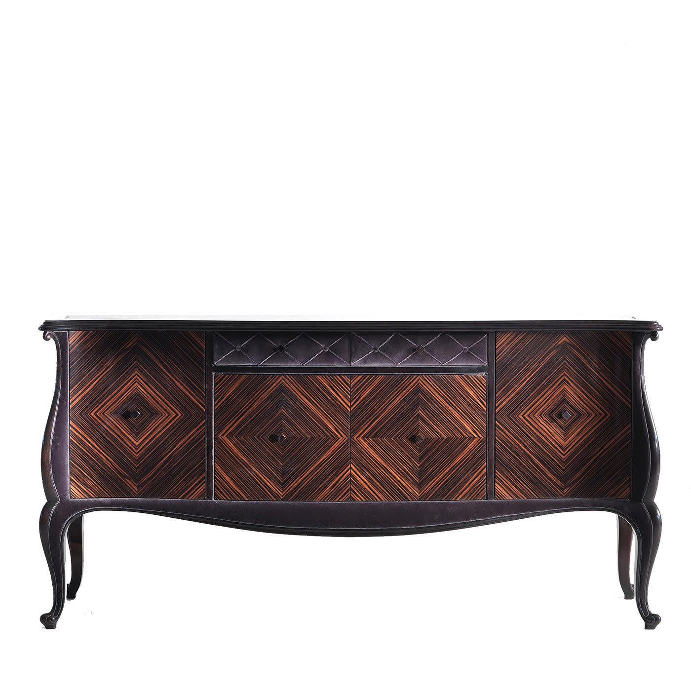 Ebony and Velvet Sideboard by Annibale Colombo