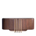 Zebra and Brass Sideboard by Annibale Colombo