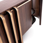 Zebra and Brass Sideboard by Annibale Colombo