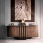 Zebra and Brass Sideboard by Annibale Colombo