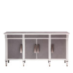 White 4-Door Sideboard by Annibale Colombo