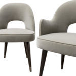 Eva Gray Chair by Minotti Collezioni