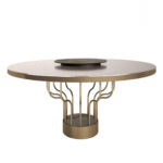 Bloom Round Dining Table by Minotti Collezioni