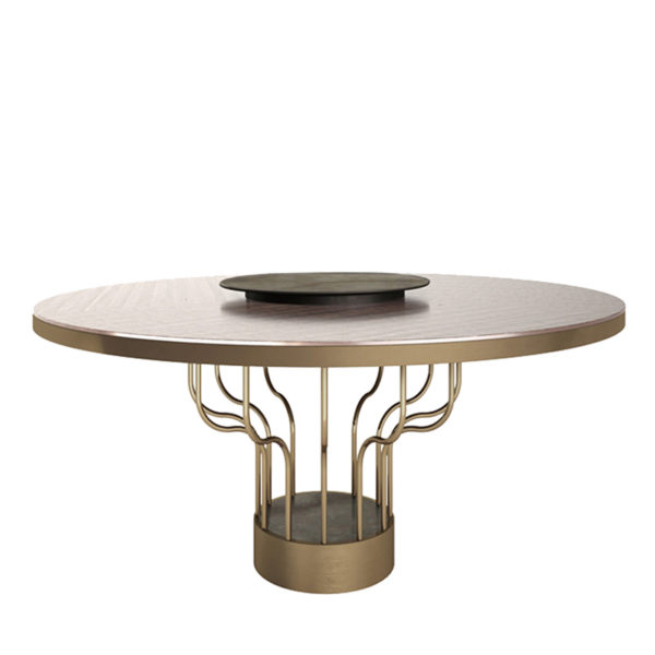 Bloom Round Dining Table by Minotti Collezioni