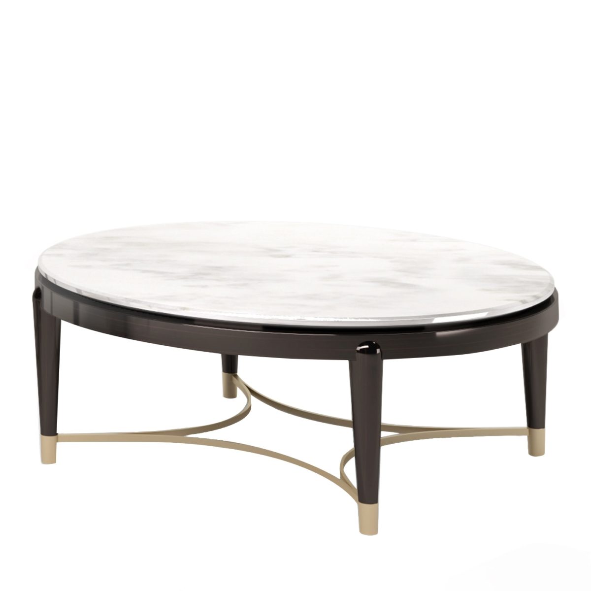 Oscar Marble Top Low Coffee Table by Minotti Collezioni