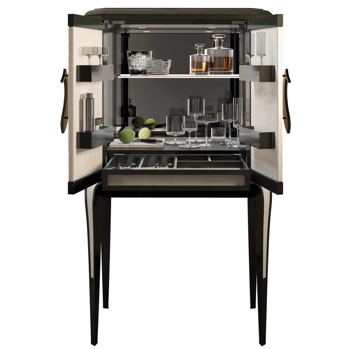 Capri Bar Cabinet by Minotti Collezioni