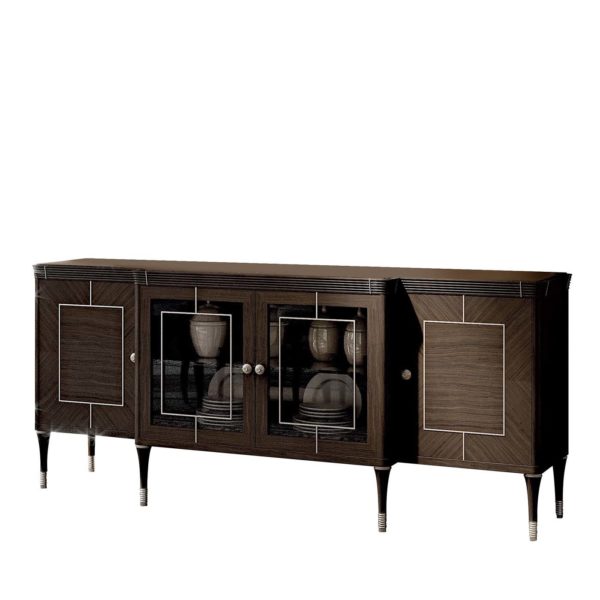 Vanity Credenza with Glass Doors by Minotti Collezioni