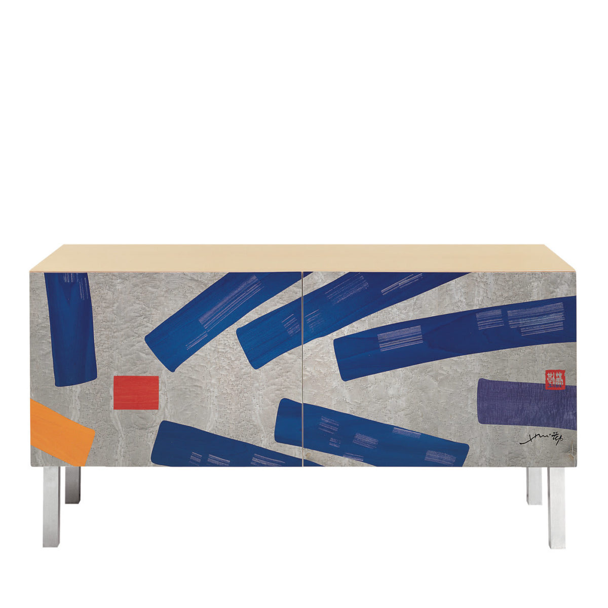 Intarsia Sideboard by Laura Meroni