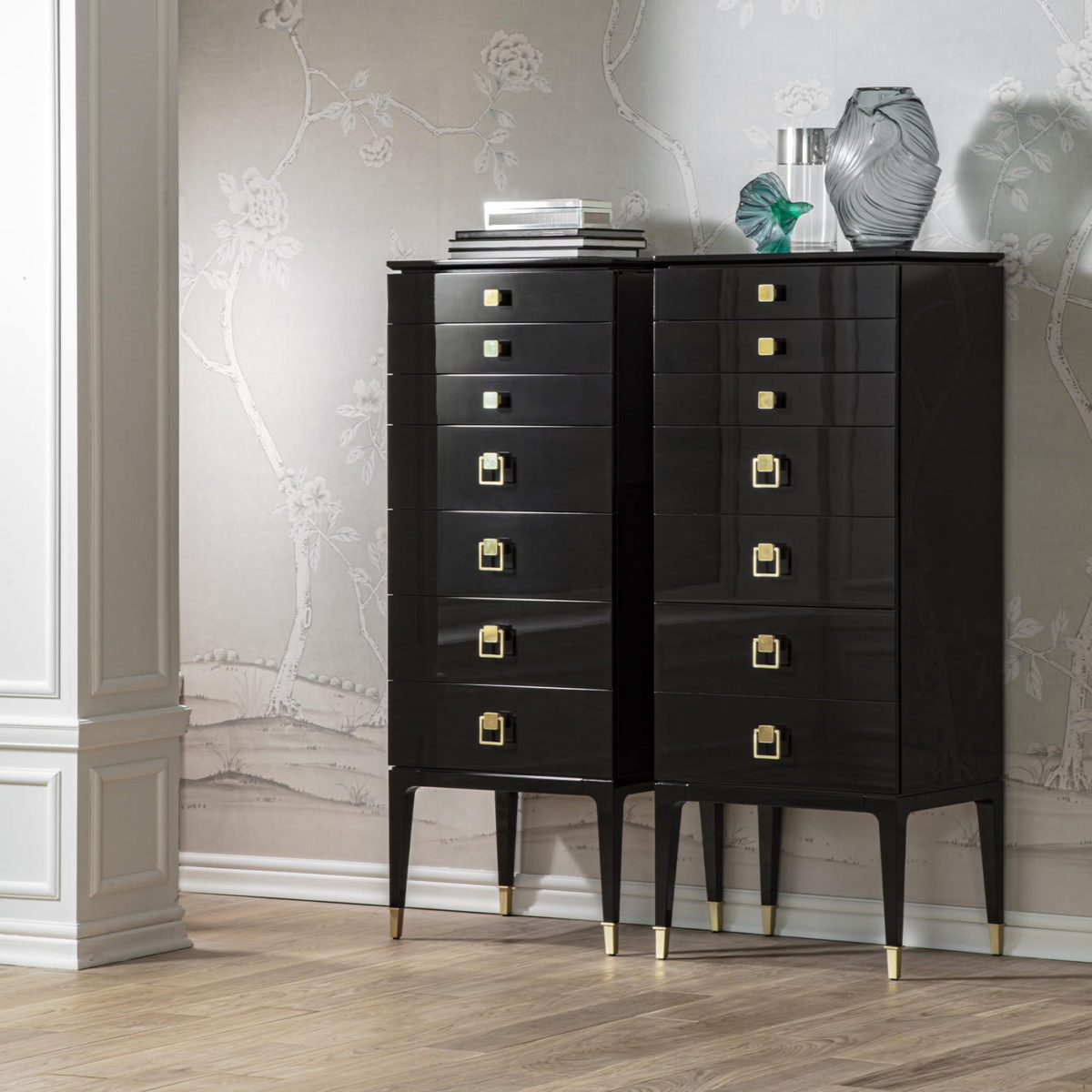 Nara tall chest of drawer by Galimberti Nino