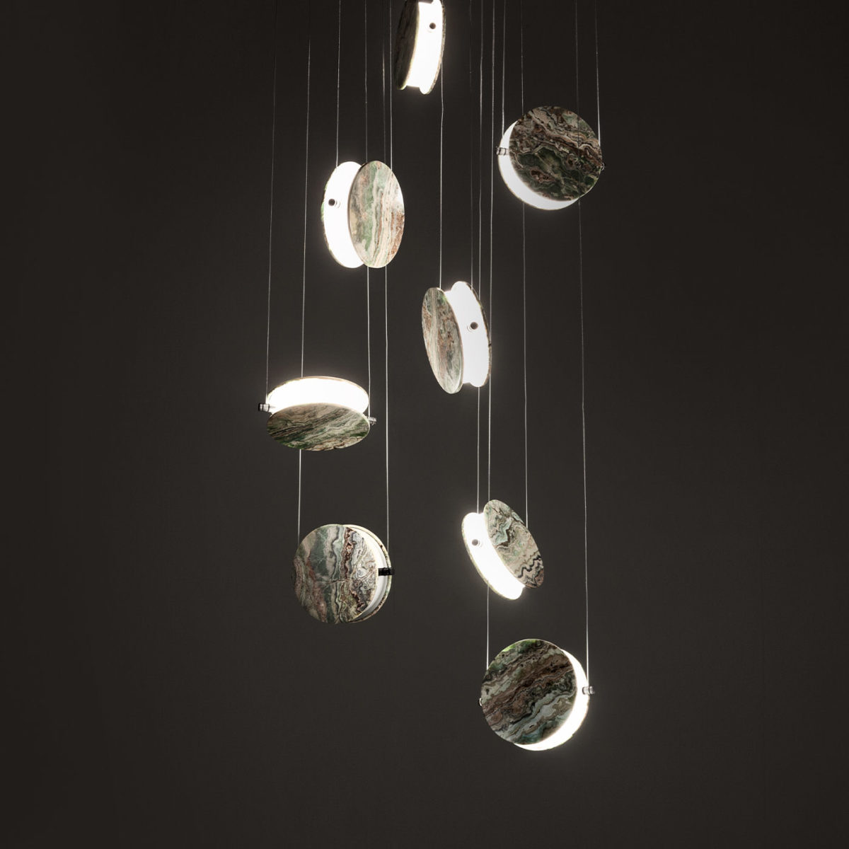 Clis 8-Light Pendant Lamp by Laura Meroni