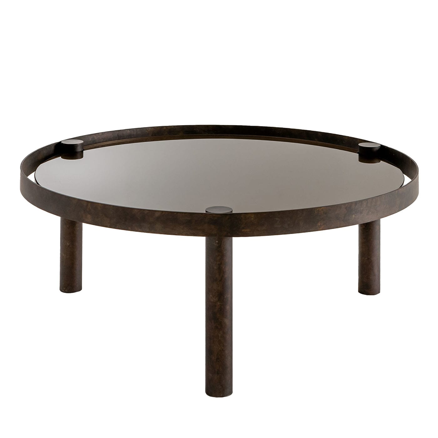 Tray Round Black Coffee Table by Laura Meroni