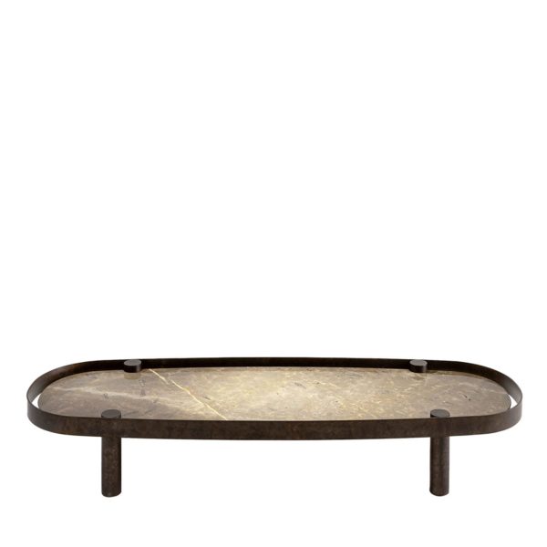 Tray Low Marble Coffee Table by Laura Meroni