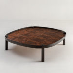 Tray Low Wood Coffee Table by Laura Meroni