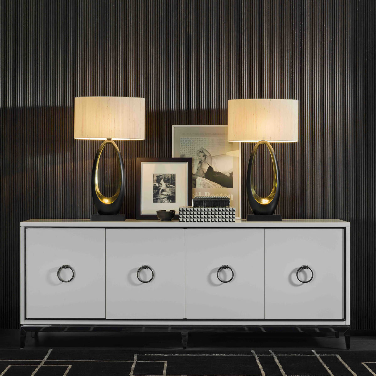 Asmara White Sideboard by Galimberti Nino