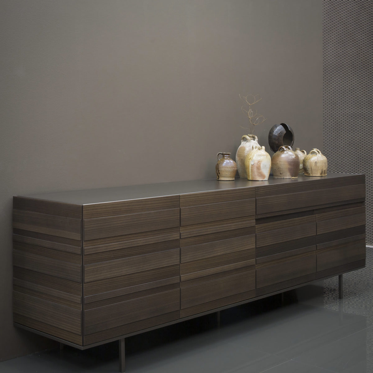 Stripe Four-Door Sideboard by Emmebi