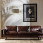 Quinto leather sofa by Galimberti Nino