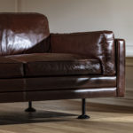 Quinto leather sofa by Galimberti Nino