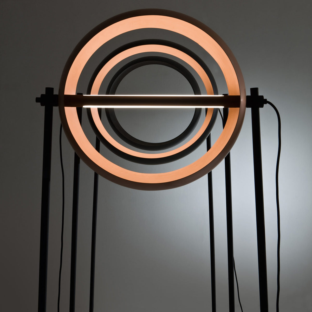 Globe Copper Floor Lamp by Laura Meroni