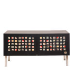 Quadratini Magici Intarsia Sideboard by Laura Meroni