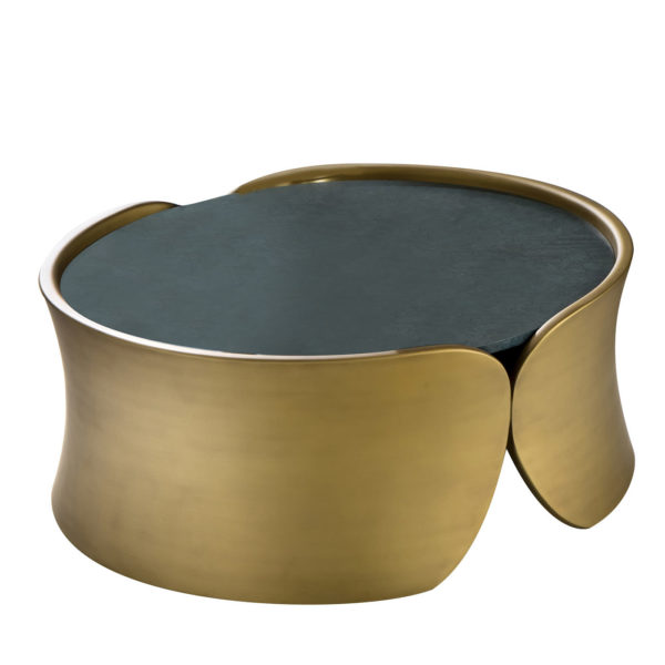 Hugs Low Gold Coffee Table by Laura Meroni