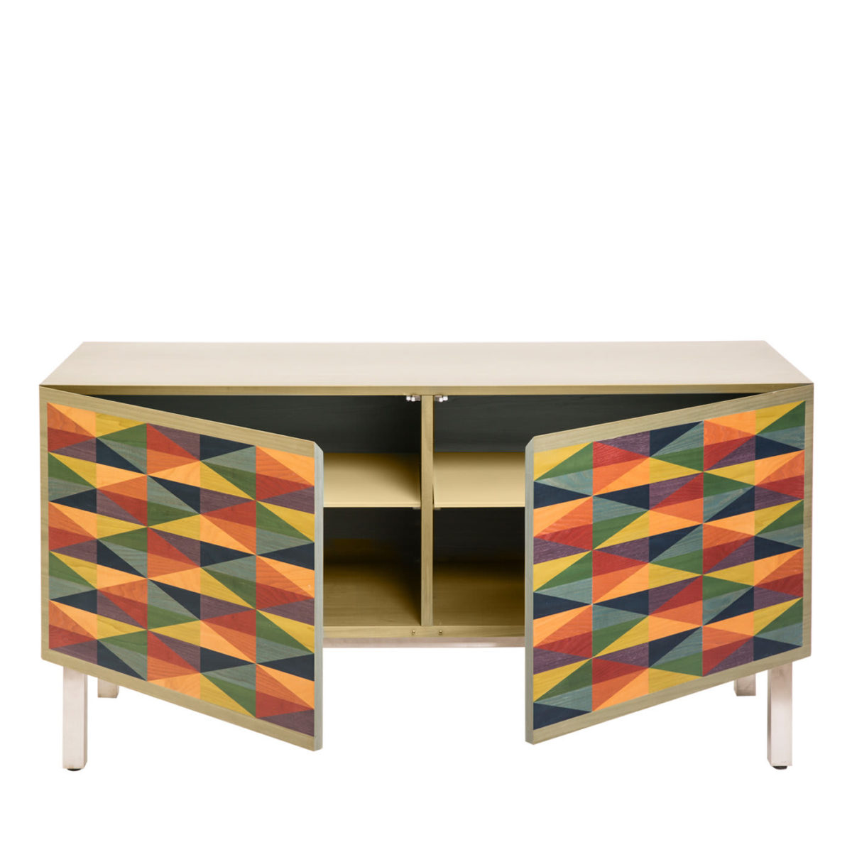 Mandala Intarsia Sideboard by Laura Meroni