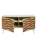 Mandala Intarsia Sideboard by Laura Meroni